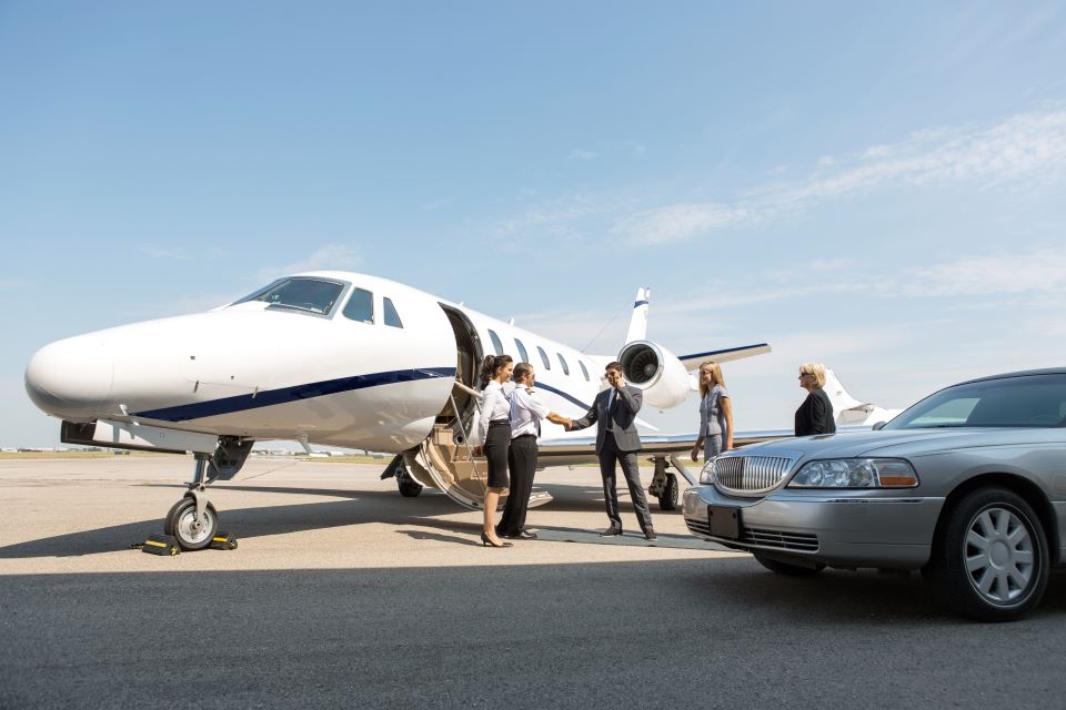 Private jet travel for executive business trips